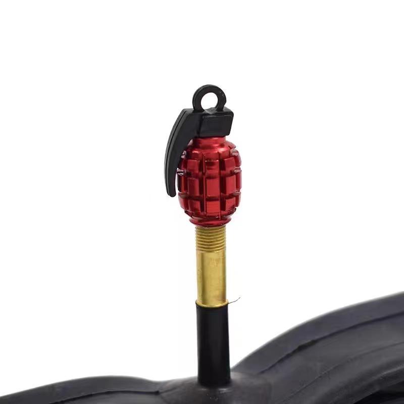 4Pcs Aluminum Funny Anti-tank Grenade Car Tire Hub cover,For All Cars and Motorcycles