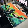 Mouse Pad One Piece Zoro Anime Table Mat Professional Game Accessories Rubber Lock Edge Keyboard Desk Mat Xxl ESports Mouse Mat