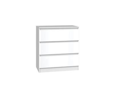 Malwa M3 Chest of Drawers, Glossy White