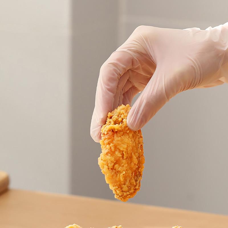 Transparent PVC Disposable Gloves: Oil & Stain-Proof for Kitchen, Beauty, Hairdressing, and Dishwashing