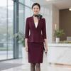 Women's 3/4 Sleeve Three-Piece Professional Suit