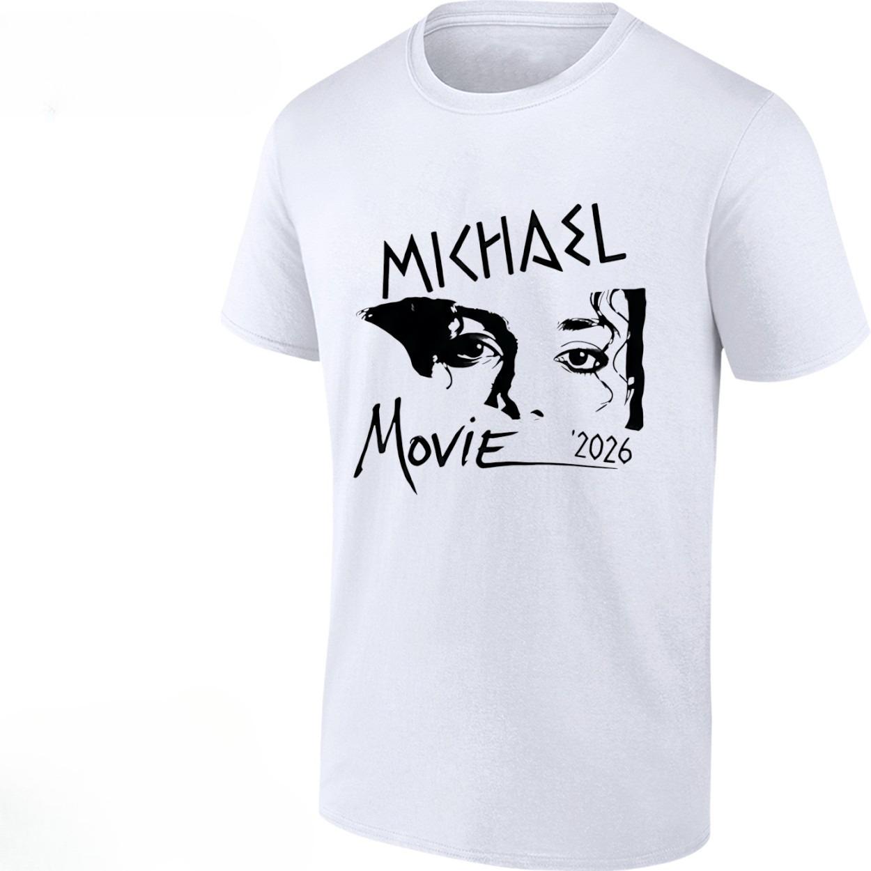 

MJ Michael Jackson 2026 Movie Graphic 100Cotton Unisex Shirt 2026 HighQuality Summer New Unisex Vintage Fashion Shirt Fan Gift S разноцветный