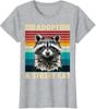 Raccoon Adopt A Street Cat Vintage Retro Gifts Funny Ladies' Crewneck T-Shirt