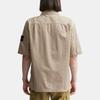 STONE ISLAND SS23 Solid Color Cupro Short Sleeve Shirt Men Shirts Dove-Gray 781511429-V0092