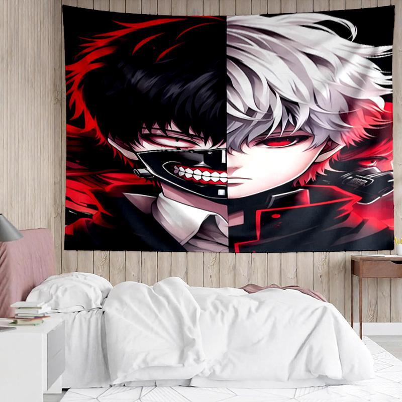 1PC Tokyo anime Artwork K-pop music group Tapestry Accessories for Bedroom,Livingroom, dormitory Room Wall Decor Fan Birthday Gifts
