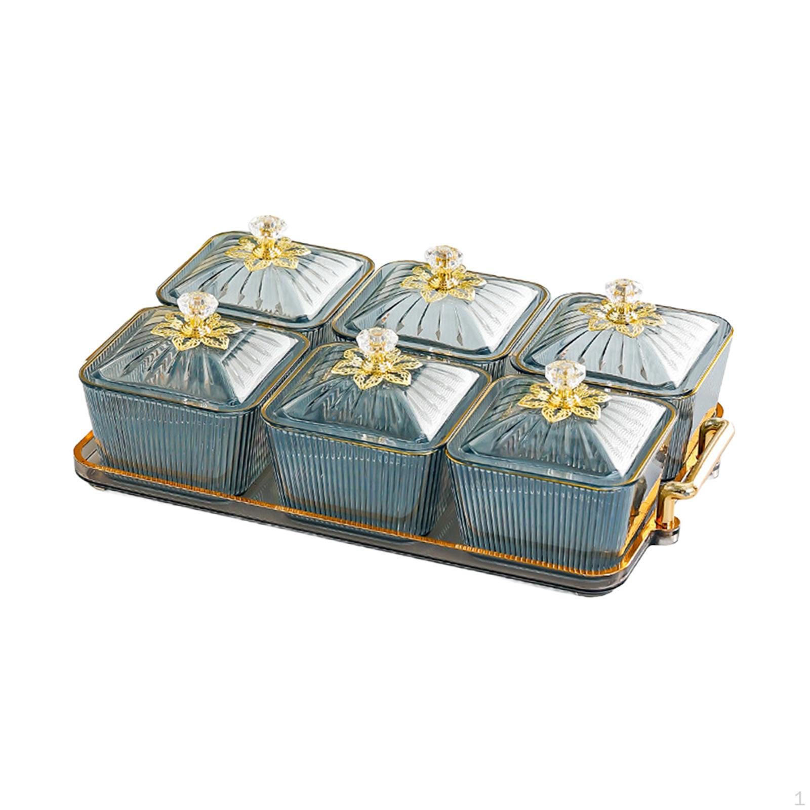 

Тарелка с сухофруктами, закуска, роскошное блюдо с орехами и конфетами, сервировочное блюдо с разделенной крышкой для праздника