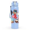 1PC Colorful Kids Character Group Print 750ml Color Plastic Sports Water Bottle Leakproof Flip Straw Lid Suitable for Sports Office Home Use