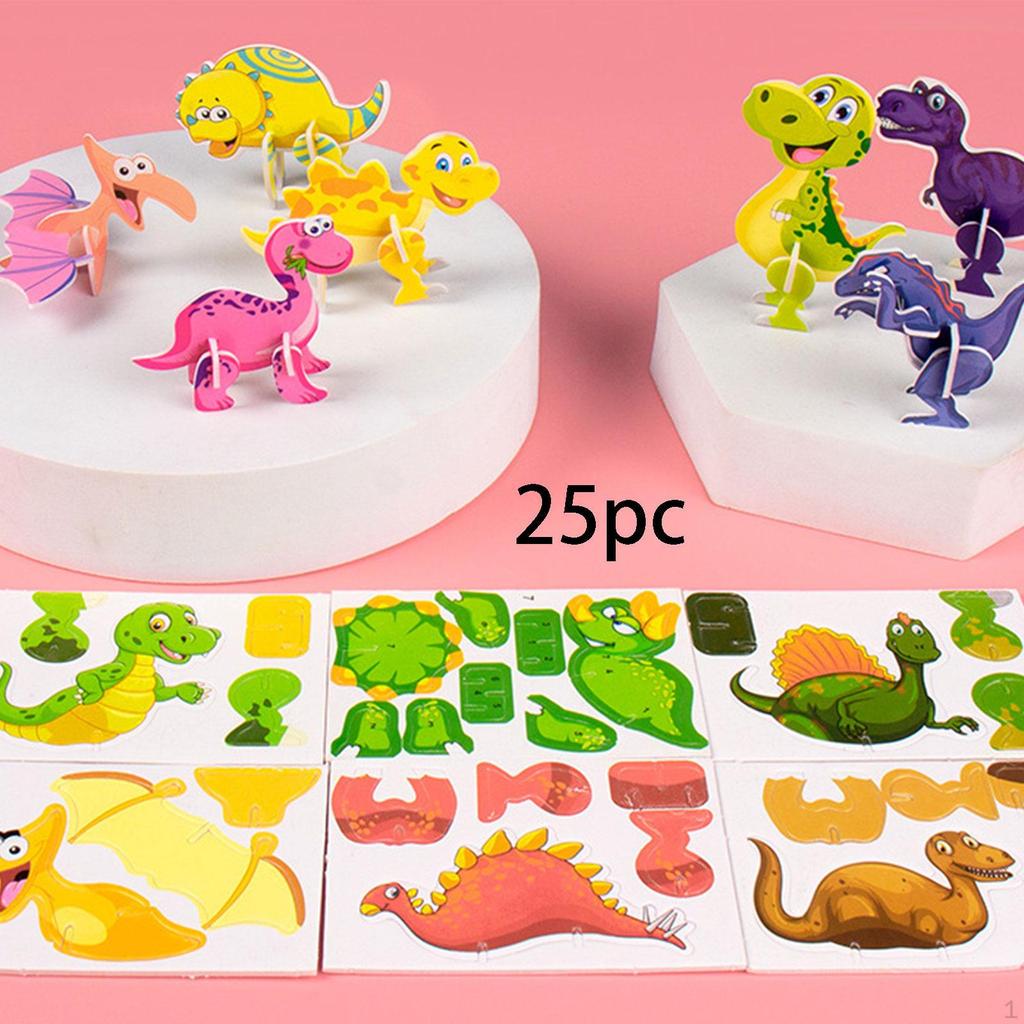 3D Cartoon Jigsaw Puzzles Educational for Boys Girls Smooth Surface Unique Gifts Motor Skills