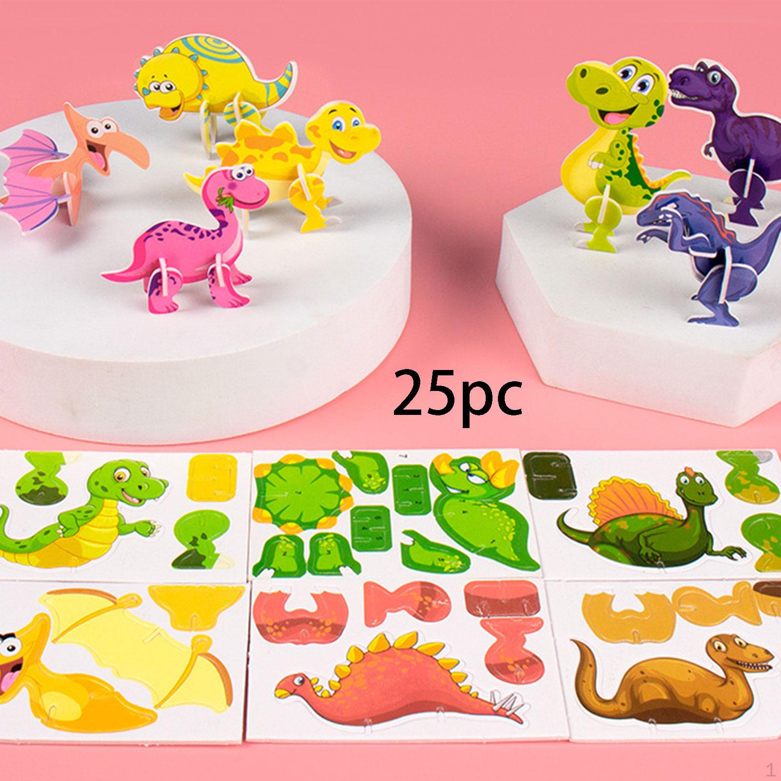 

3D мультяшные пазлы для мальчиков и девочек, гладкая поверхность, уникальные подарки, моторные навыки dinosaur