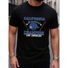 Top Pick Mens California Los Angeles Baseball Graphic TShirt