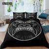 Orangutan Duvet Cover Cute Monkey Bedding Set Polyester Tropical Botanical Animal Print Comforter Cover