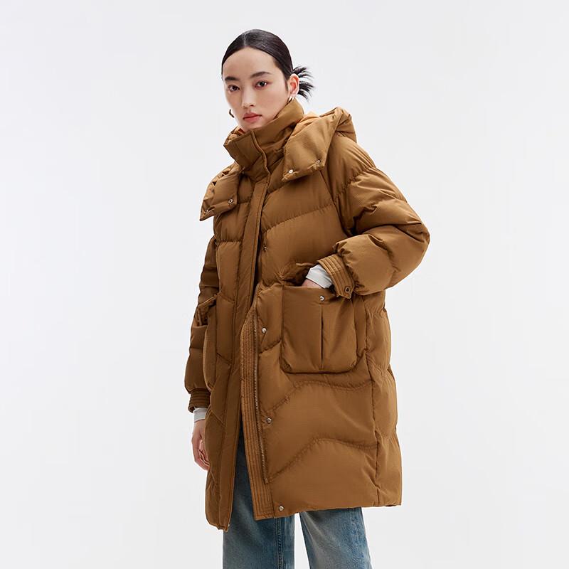Qianrengang Women's Winter Detachable Hood Duck Down Parka Y308200Y