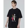 Crew Neck T Shirt Black Lighter and Joint Cartoon Print Casual Wear for Men and Women Streetwear Fashion Summer Outfit