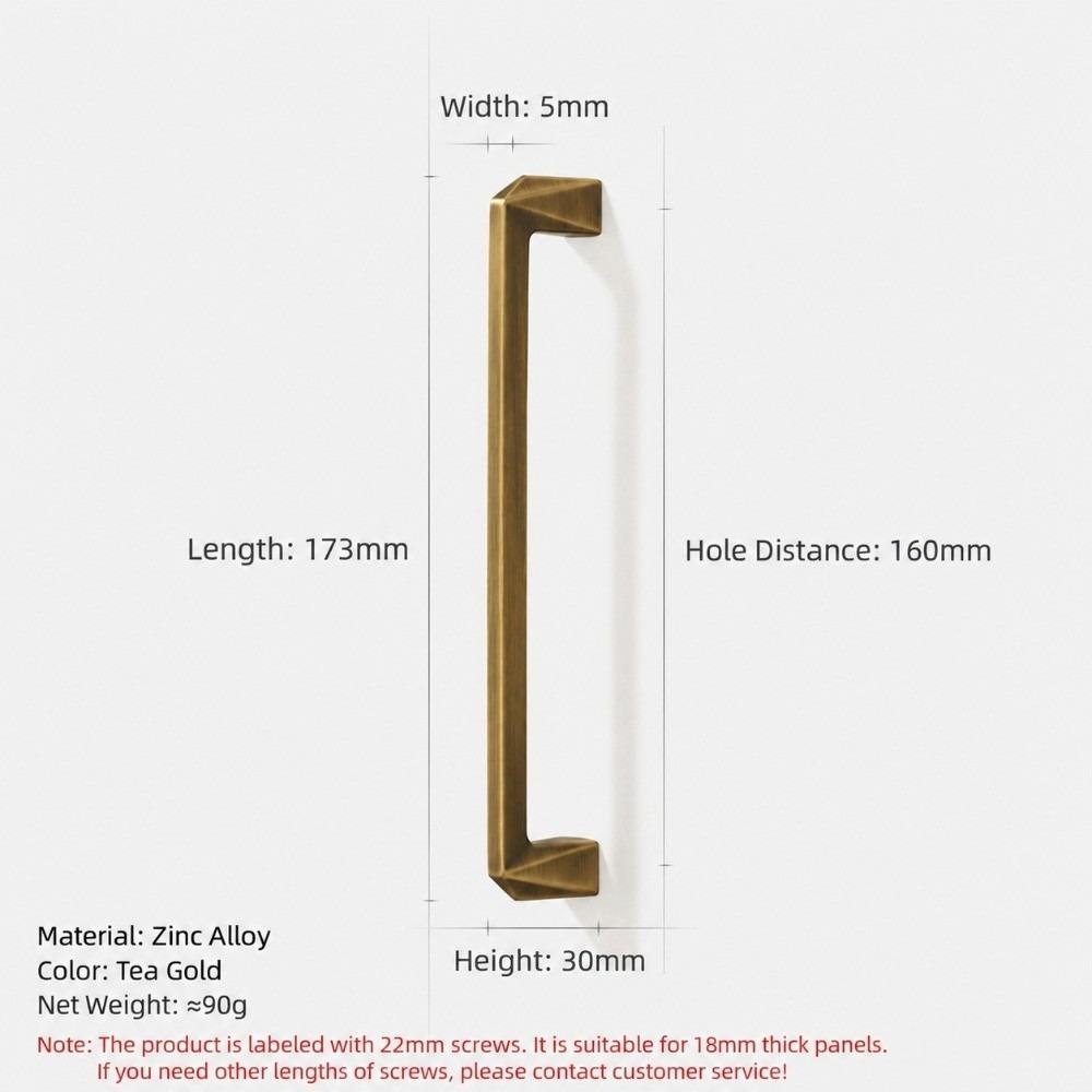 Single Double Hole Wardrobe Door Handle Cabinet Pull Handle for Cabinet Wardrobe Drawer