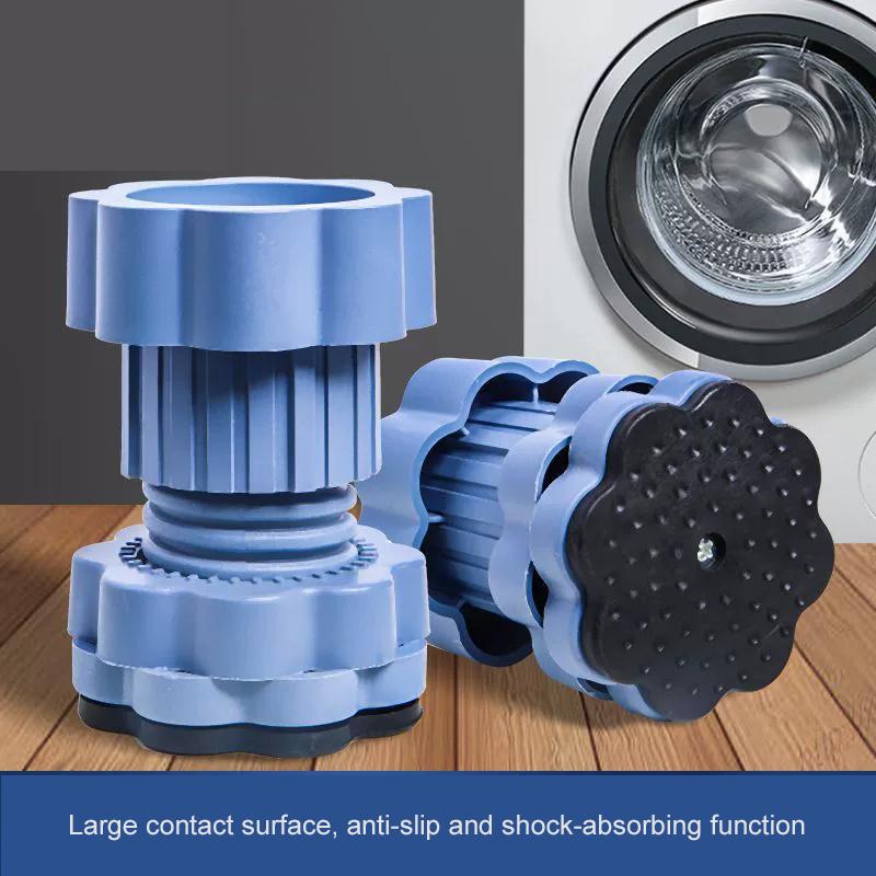 Universal Washing Machine & Refrigerator Anti-Slip Shockproof Base Adjustable Height Stand Anti-Vibration Noise Reduction Feet Moisture-Proof Durable
