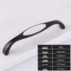 Fuji Black European Style Cabinet & Wardrobe Handle
