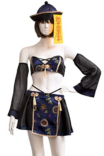 Clearstone SugarWhip Women's Halloween Battle Jiangshi Cosplay Costume, Navy