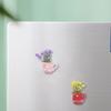 8 Piezas Miniaturas Resinas Imánes de Jarrón Para Nevera Decoraciones de Oficina Magnético 3D Jarrones de Brotes Maceta Adornos de Refrigerador
