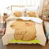 Capybaras Single Double Queen King Size Bedding Set Boys Bedroom Duvet Cover 3D Print Anime Bed Sheet Set Duvet Cover Bed Set