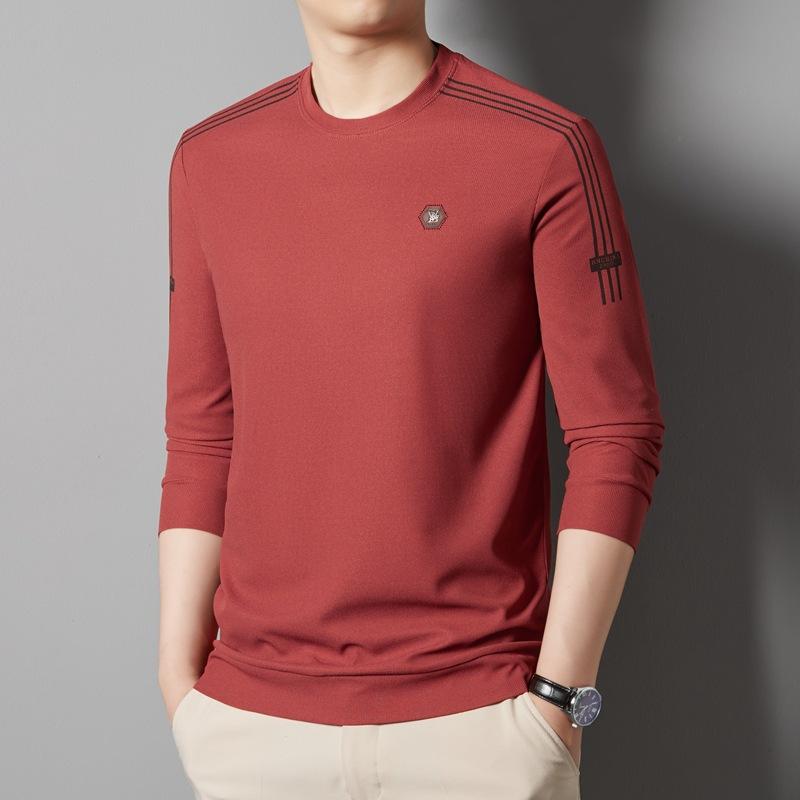 Hanorac pentru bărbați Toamnă Nou Tricou pulover cu gât rotund Modă pentru bărbați Versatil Casual Cămașă de bază