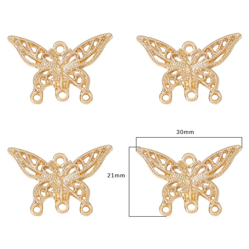 Copper Alloy Charm Pendants for Earrings Necklace DIY Jewelry Making Accessories