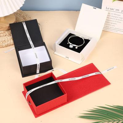 Boîte cadeau bijouterie clapet en forme de livre pour bracelets, bagues, boucles d'oreilles, collier