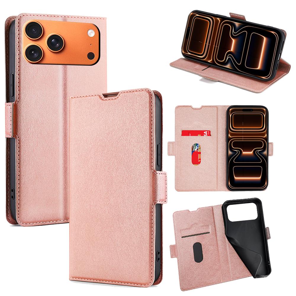 For iPhone 17 Pro Max Case Card Holder PU Leather Phone Cover