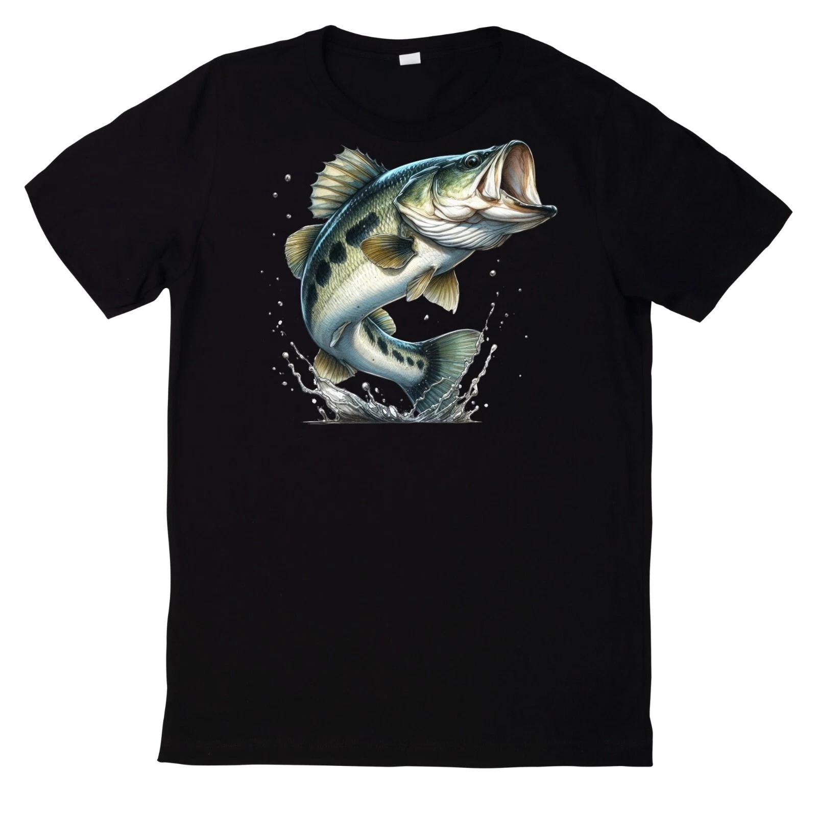 T-Shirt Lustiges Angler Fisch Motiv S