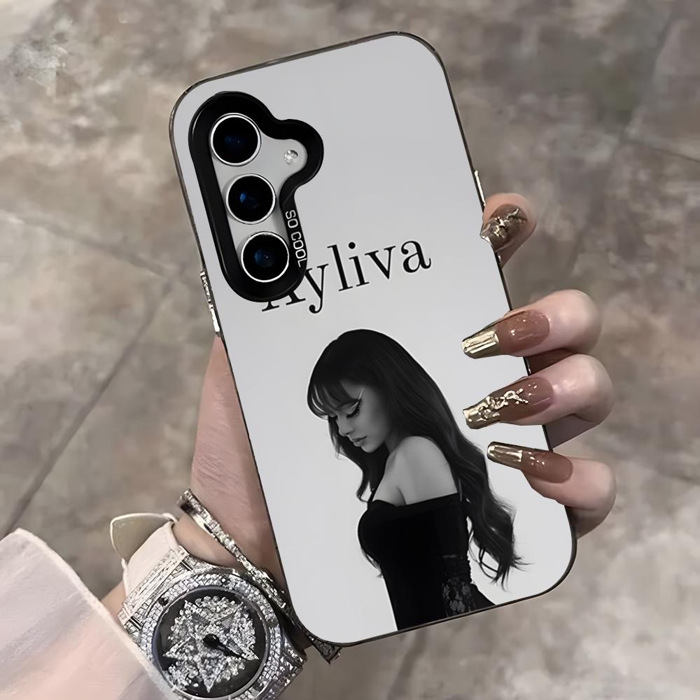 Ayliva Mobile Phone Case For Samsung S25 Ultra S23 S22 S21 S20 Ultra Plus S24 Fe A54 A55 Color Silver Cover