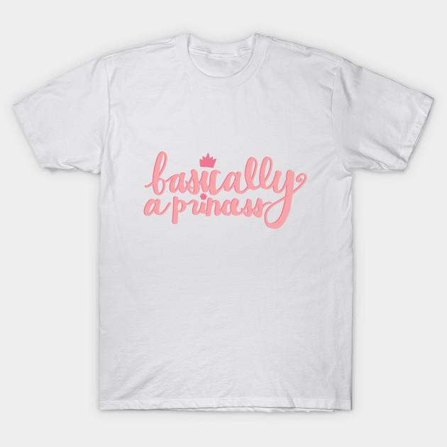 Unisex Fashion TShirt Im Basically A Princess Print TShirt Plus Size S-5XL T-Shirt 100%Cotton Tops O Neck Short Sleeve Tees M белый