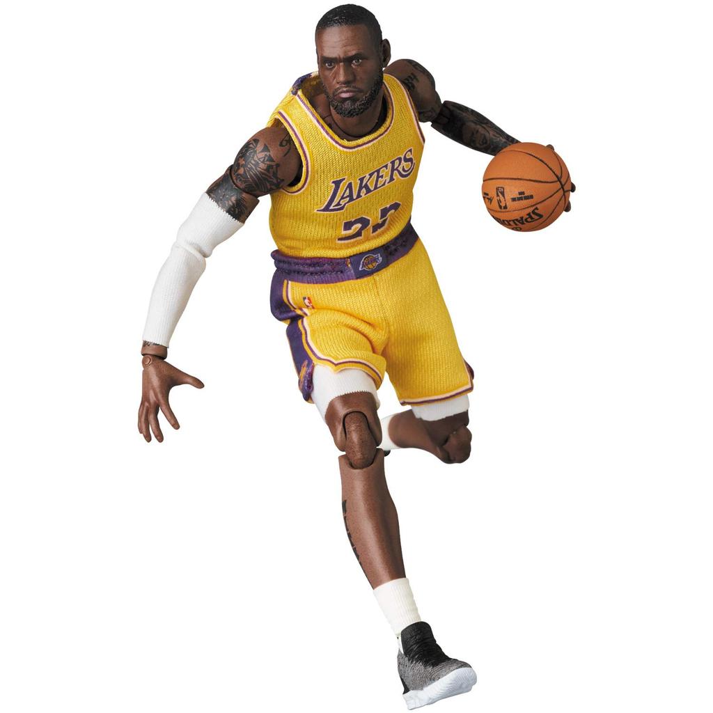 Medicom Toy MAFEX 127 LeBron James Angeles Action Approximately 185mm Tall No. (Los Lakers) Pre-painted Figure,