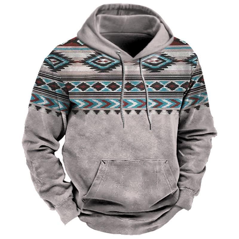 European Men's 3D Print Sports Hoodie - Street Fashion Trend