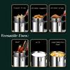 304 stainless steel multifunctional small fryer, deep fryer, oil filter, household induction cooker, mini fuel-efficient