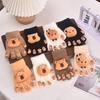 Cartoon Nail Gloves, Children's Warm and Antifreeze Full Finger Cots, Baby Thick Five Finger Girl Finger Cots