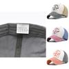 Retro Geometric Embroidery Baseball Cap Cotton Material Adjustable Size Casual Style