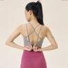 Ayub Women's Built-in Cup Breathable Sports Bra & Tank Top