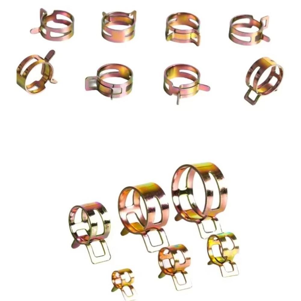 10PCS Practical Fastener 4mm-13mm Water Tube Clamps Spring Clip  For Motorcycle Scooter Car Vehicle