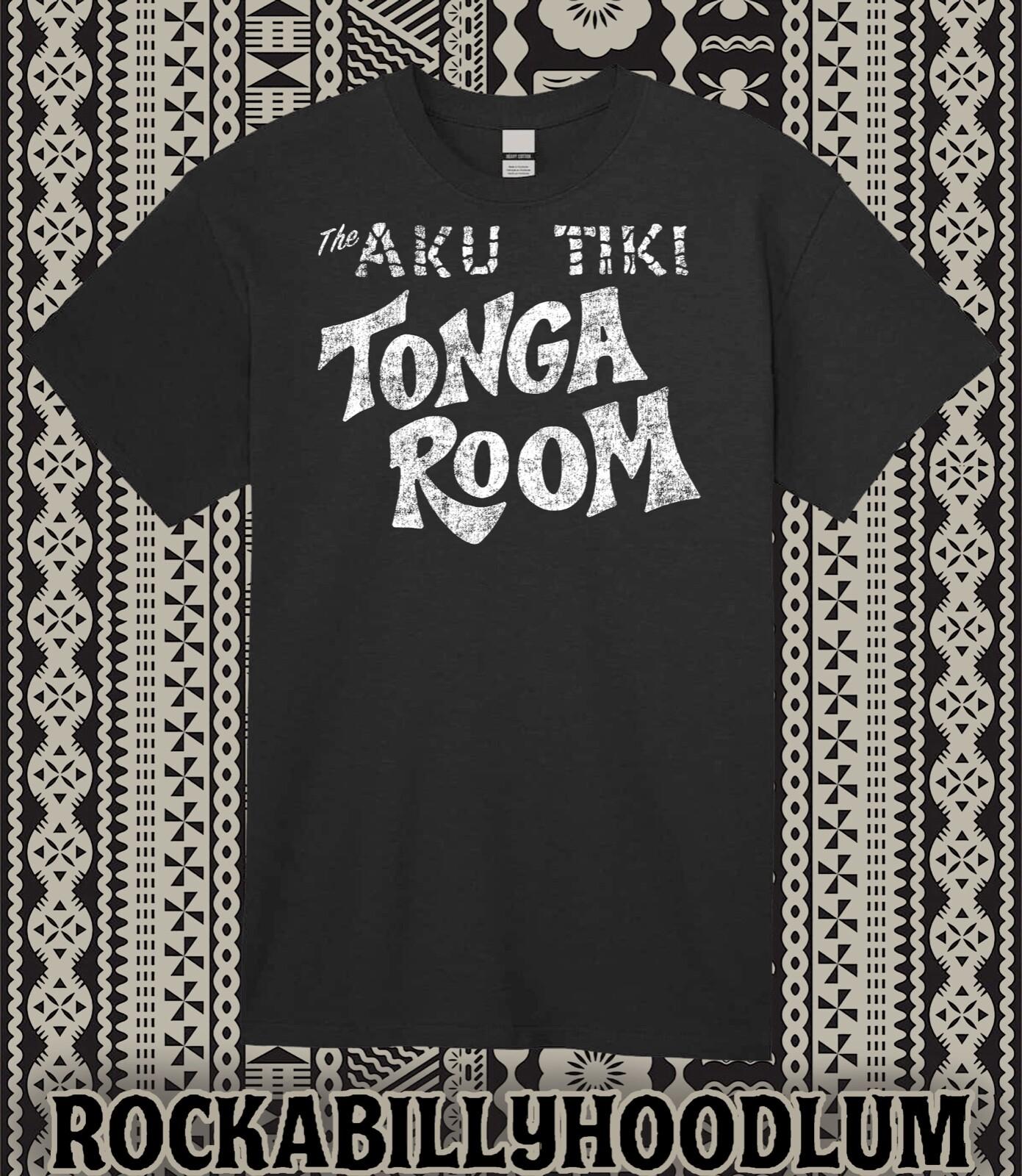 Retro Tee T Shirt Tiki Bar Mug Polynesian Restaurant The Aku Aku Tonga Room L