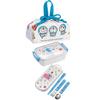 Skater Children's Lunch Box Drawstring Bag Doraemon Line Design Sanrio Made In Japan KB7-A