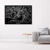 Canvas Print, Montreal - City Plan