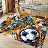 Office Carpet Soccer Ball Patterned Sofa Rug, Chair Mat Protection