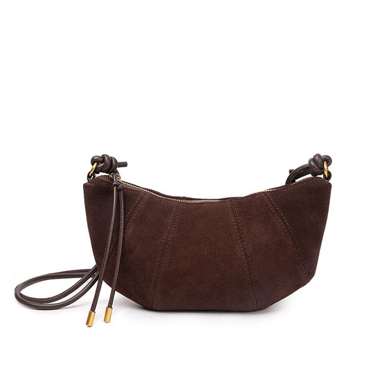 Damenledertaschen neue Retro matte Rindsleder Knödeltaschen vielseitige Schultertaschen Umhängetaschen