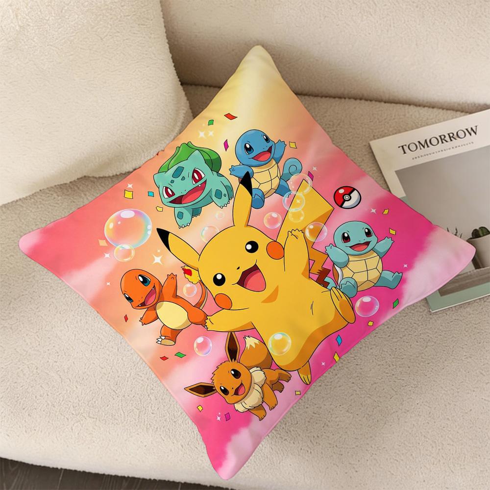P-Pika Q-Chu Cushion Covers For Living Room Cushions Decorative Pillowcase Home Decorations Pillow Cases Personalized Gifts Sofa