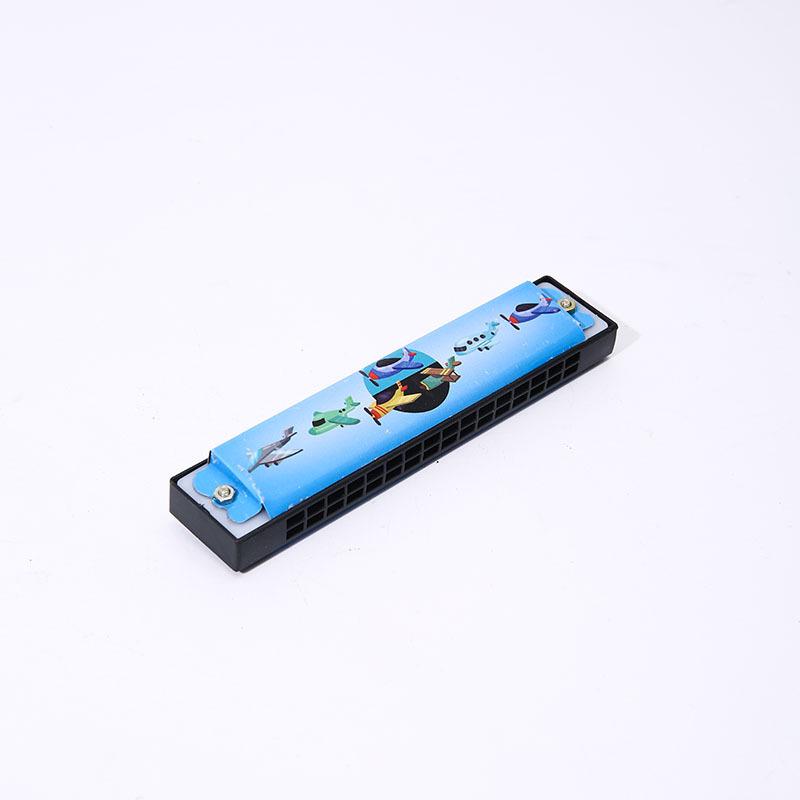 

Mini Metal Harmonica 16-Hole Double Row Toy for Kids - Tinplate Cartoon Design
