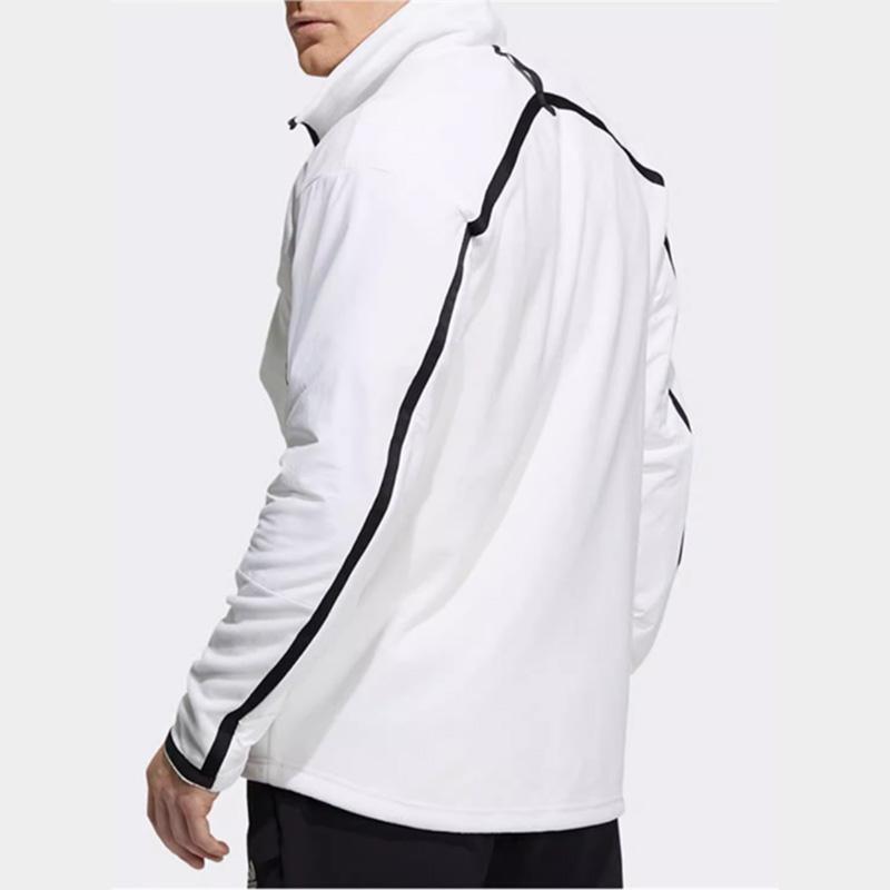 Adidas Sports Lifestyle Series Casual Fashion Versatile Jacket Unisex Jackets White H13795