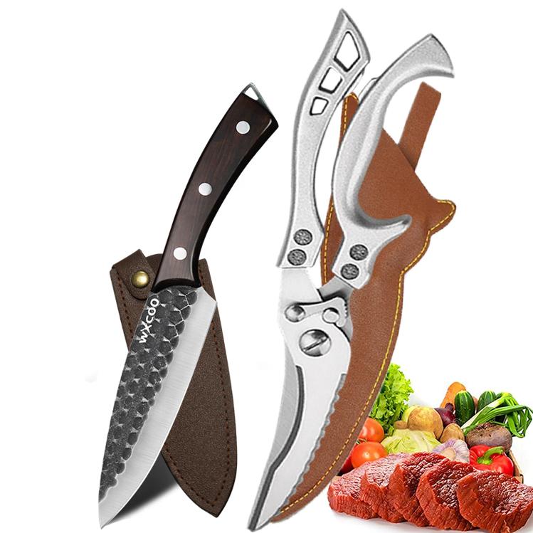 New Stainless Steel Kitchen Knife Hand-forged Fillet Boning Knife Multi-Purpose Butcher Knife Meat Cleaver Kitchen Accessories