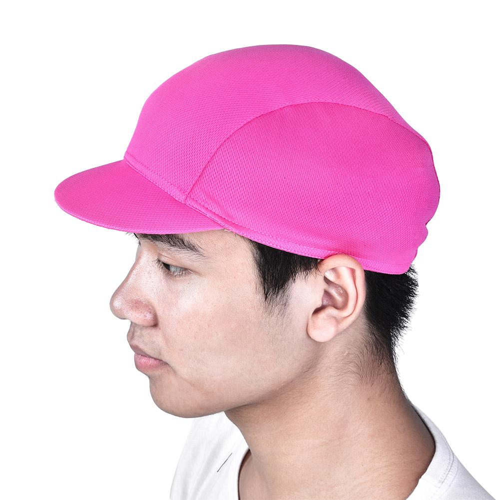 Breathable Quick Dry Cycling Cap Outdoor Sports Sunhat Bicycle Helmet Wear Hat(Rose Red)