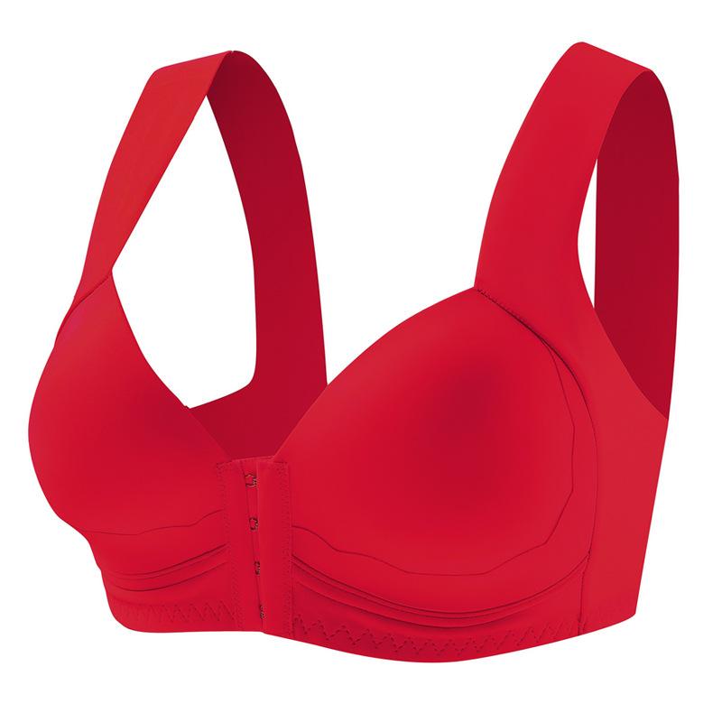 Plus Size Front Closure Sports Bra For Women Push Up Comfortable Seamless