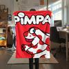 1 Stück Pimpa-Print Flanelldecke, Hohe Qualität, Bequem für alle Jahreszeiten, Heimdekoration, Wärme und Komfort, Perfekt für Weihnachtsgeschenke109