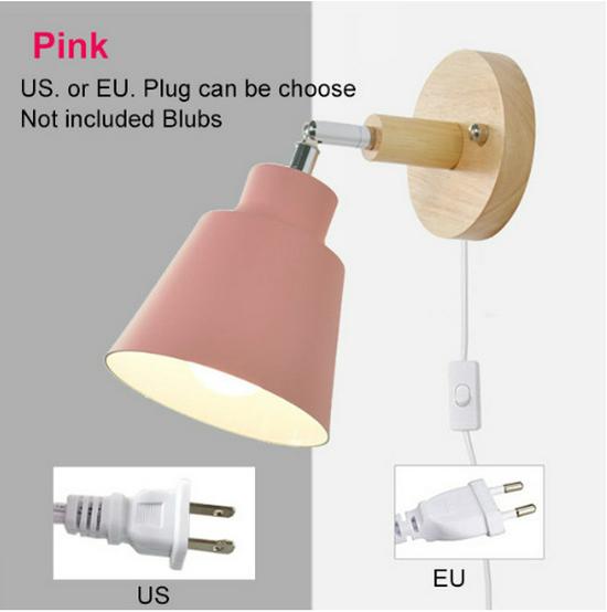 Nordic Creative Solid Wood Wall Lamp for Bedrooms, Hallways, and Children's Rooms